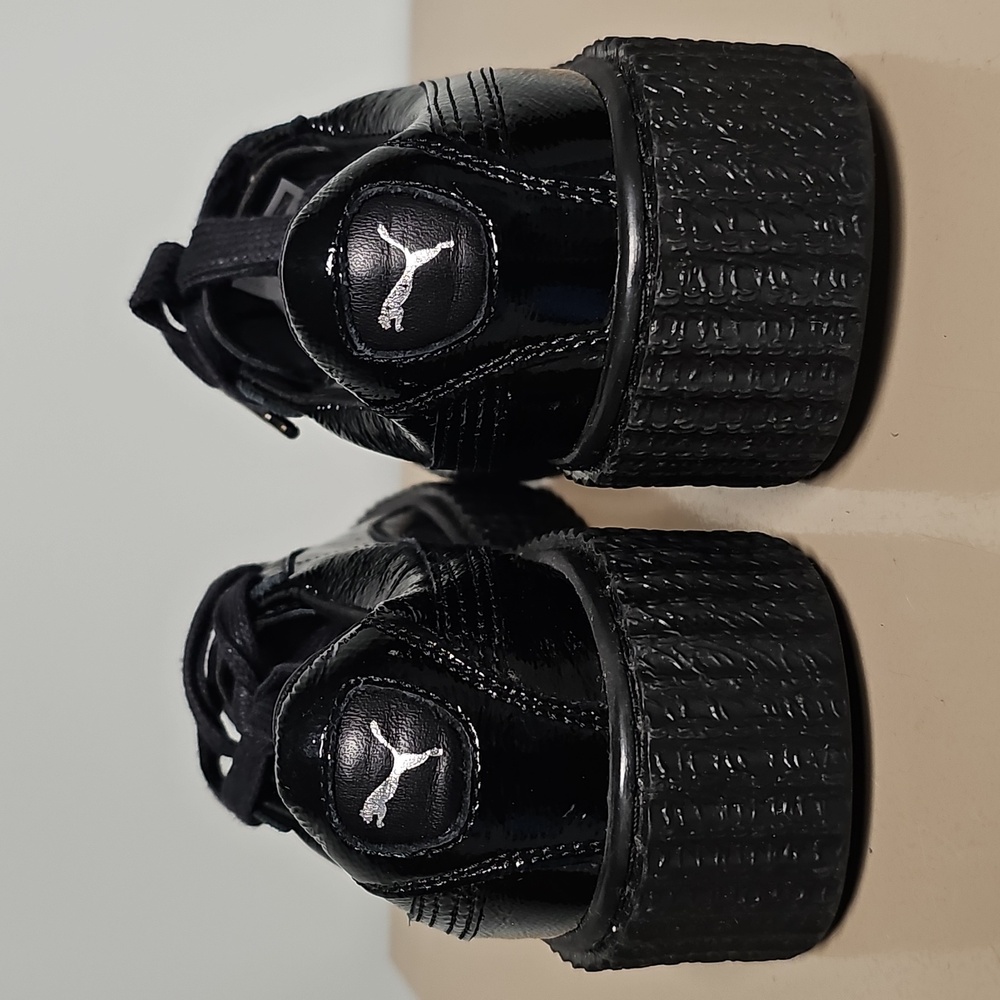 Women's Black Platform Sneakers - Picture 5 of 16